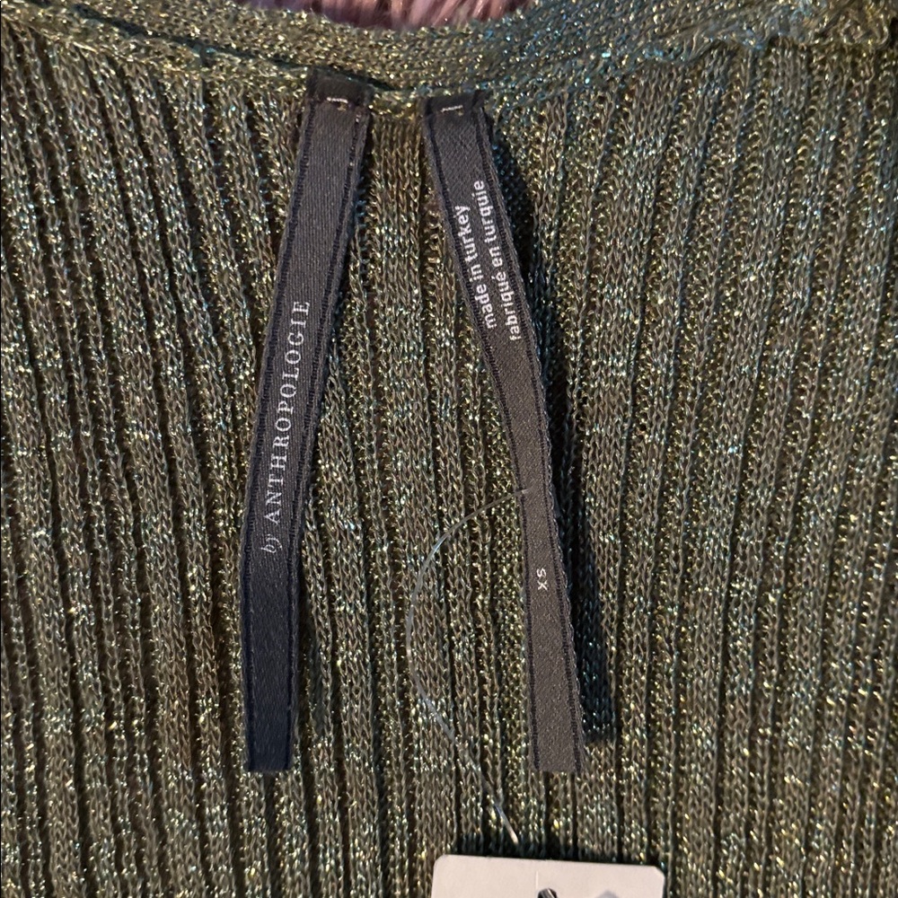 Anthropologie Green Long Sleeve Knit Sweater - Picture 6 of 6
